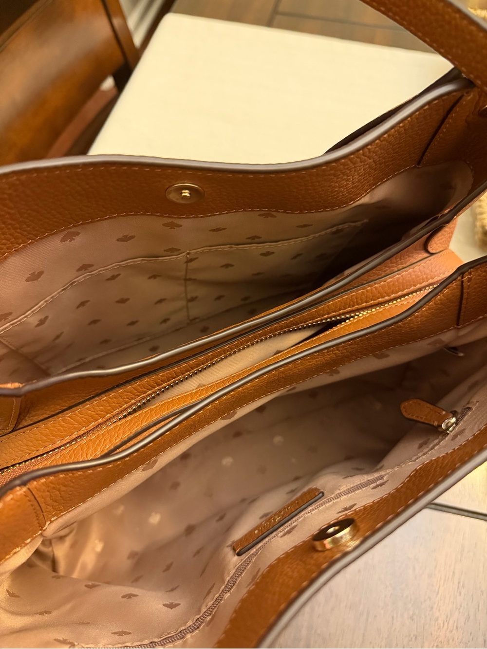 Kate Spade Leila Medium Triple Compartment Shoulder Bag (Warm Gingerbread) - Picture 10 of 12